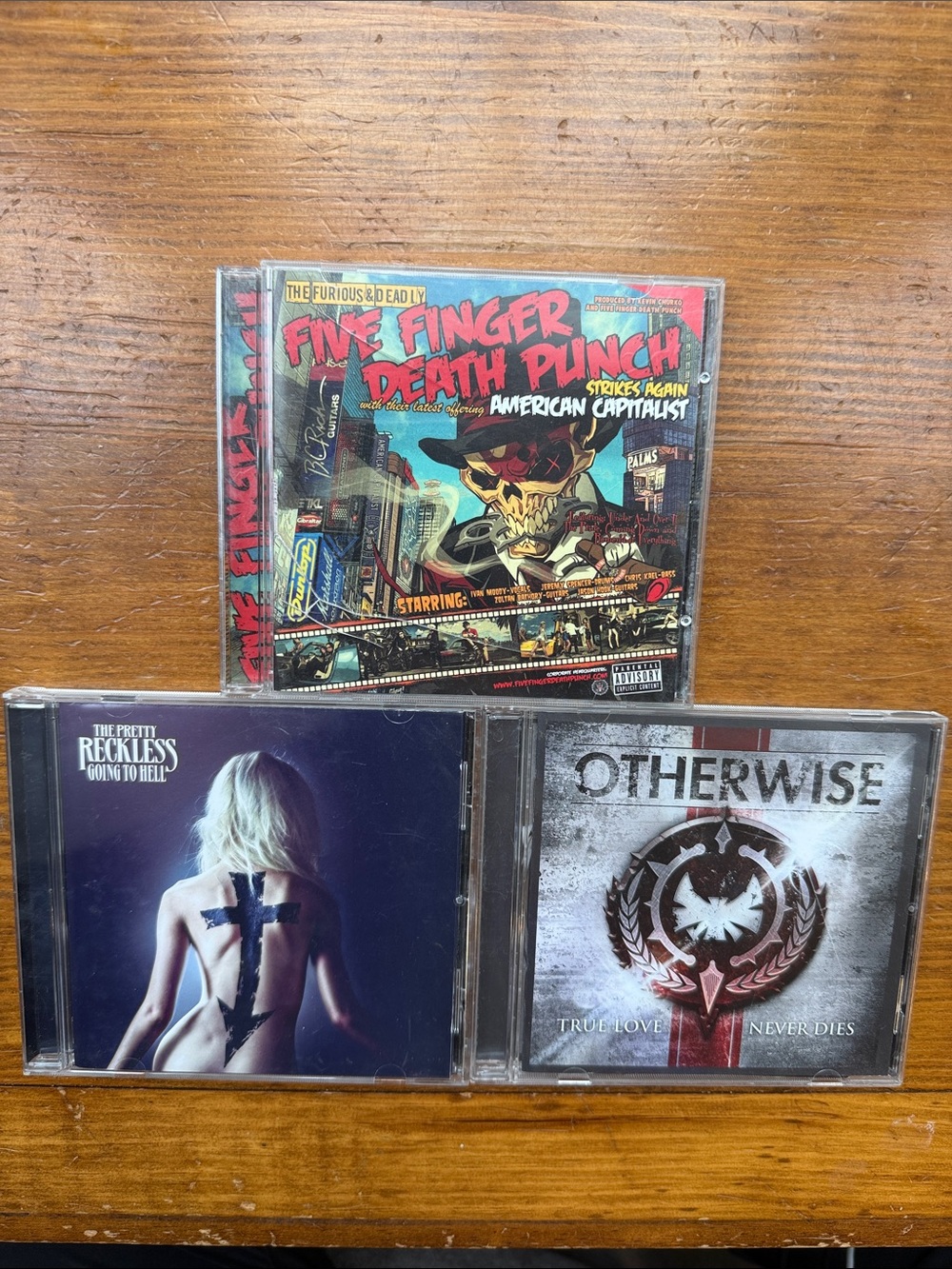 Rock CD Bundle- 5FDP, The Pretty Reckless & Otherwise 💿